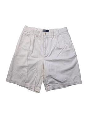 Vintage Polo Ralph Lauren "Tyler Short" White Chino Shorts - Sz 32